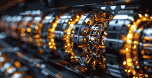 Aplicación de lubricantes industriales en maquinaria pesada para mayor eficiencia y durabilidad.